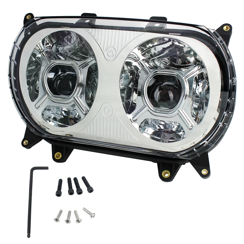 AUKMA Motorcycle Light Fit For Harley Road Glide 2015+ Led Head     Headlamp