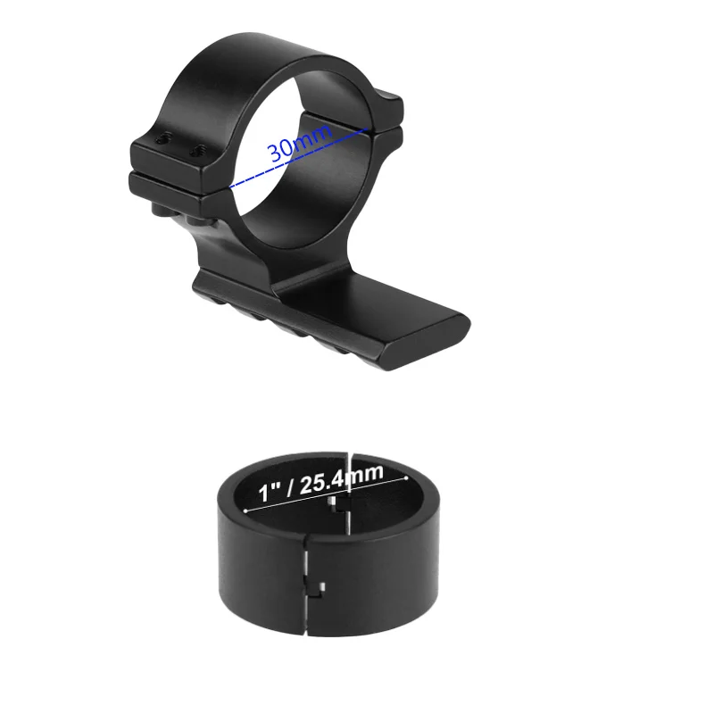 Optic Scope Ring 25.4mm 30mm Diameter Adaptor mount With 20mm Rail For Flashlight Red Dot Laser Hunting Accessories