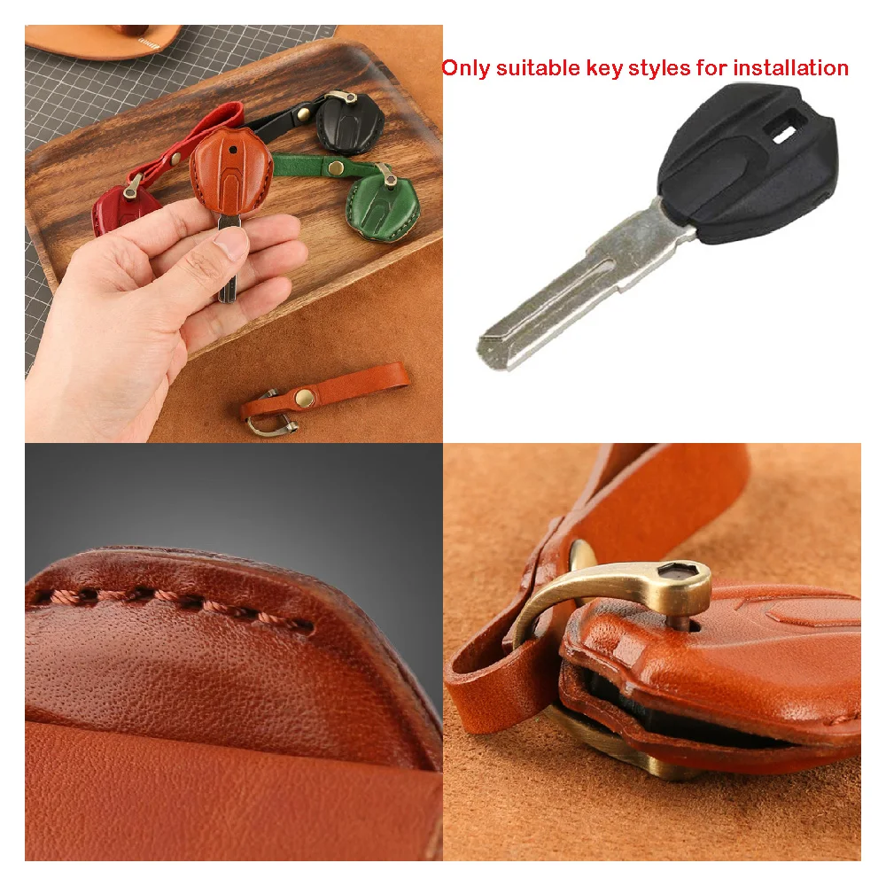 

Fit for Ducati Streetfighter 848 1098 Monster 1100 EVO 796 795 696 2011-2015 Motorcycle Key Leather Cover Case Fashion Keychains