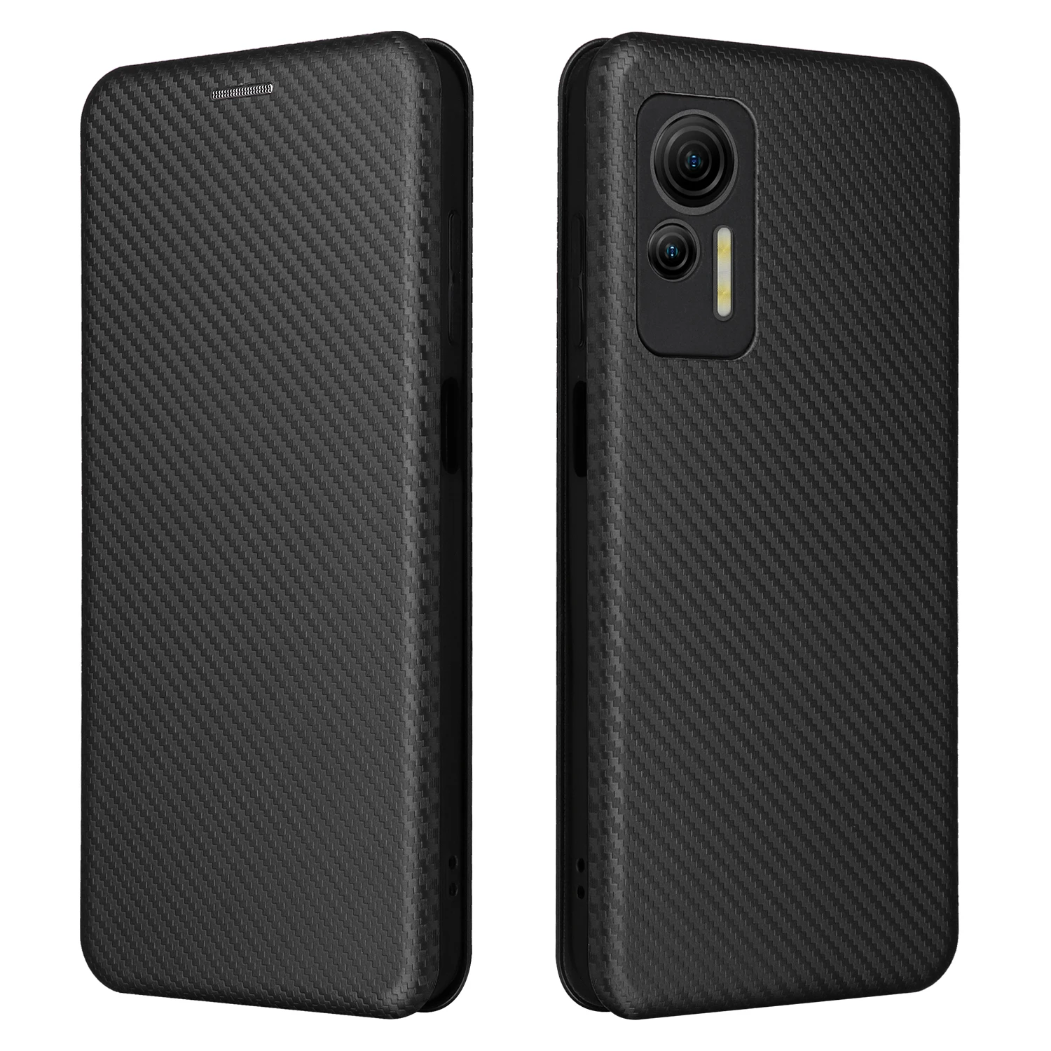 Flip carbon fibre Skin Magnetic Closure Leather Cover For Ulefone Note 14 13P 12P 11P 10 9P Card Slot Fall prevention Phone Case