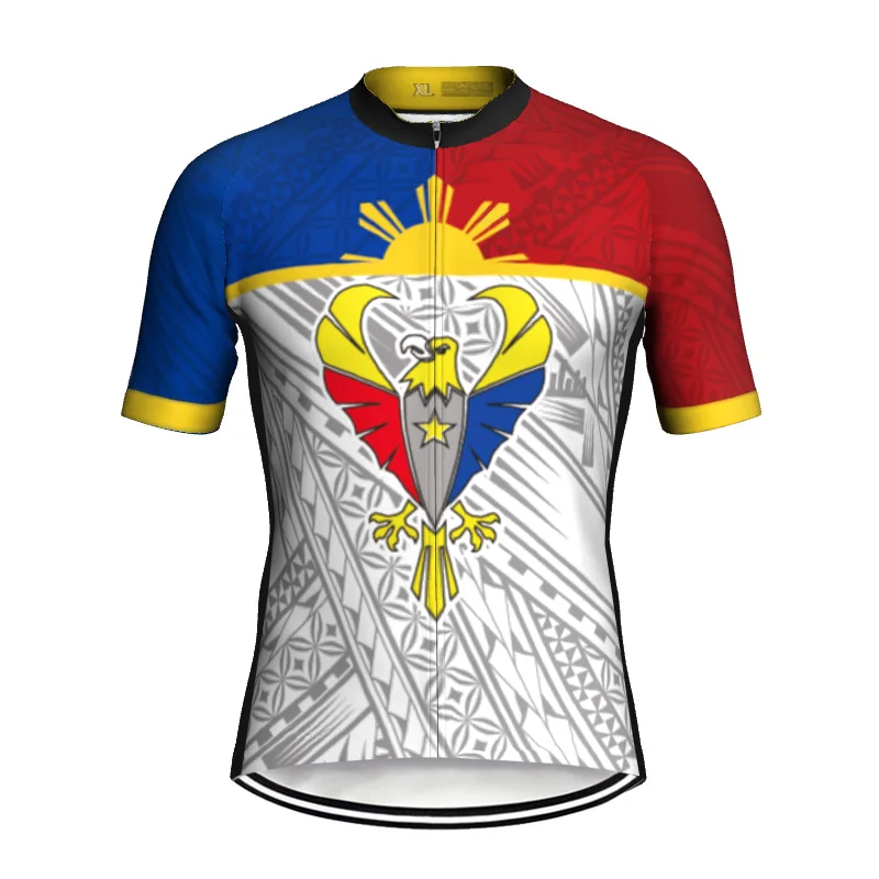 Philippines Cycling Wear Long Sleeve Sweater Road Shirt MTB Bike Jersey Downhill Polyester Clothes Tour Jacket Champ Summer Top