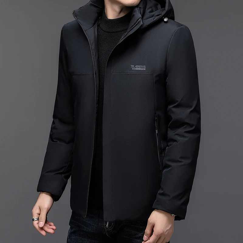 Men Casual Cotton-padded Jacket Windproof Warm Wear Resistant Fashion Casual High-quality Fabric Crisp Comfortable Skin Friendly