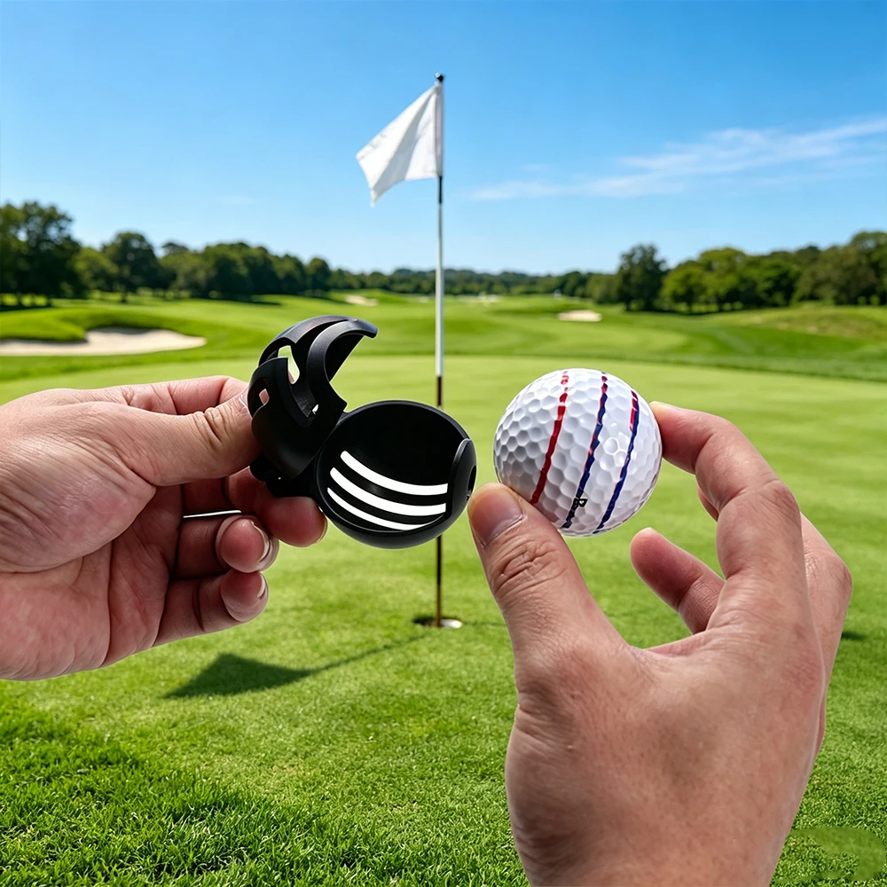 FzcSpeed 1 Set Golfball-Markierer mit 2 Golfball-Markierungsstiften, Zeichen- und Ausrichtungswerkzeug für Herren und Damen – Detail 8