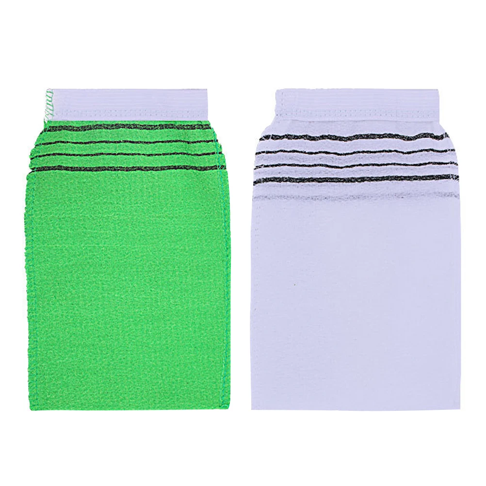 

10PCS Artificial Silk Bath Gloves Portable Bath Mittens Thickening Washclothes Sauna Coarse Texture Towel Household Bathing Supp