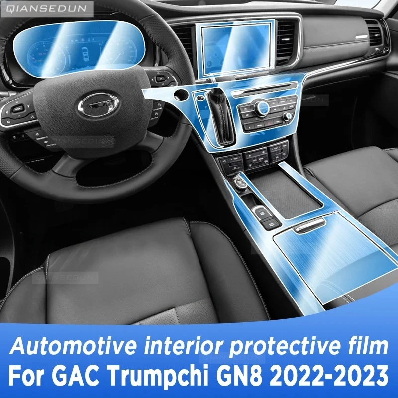 

For GAC Trumpchi GN8 2022 2023 Gearbox Panel Navigation Screen Automotive Interior TPU Protective Film Cover Anti-Scratch