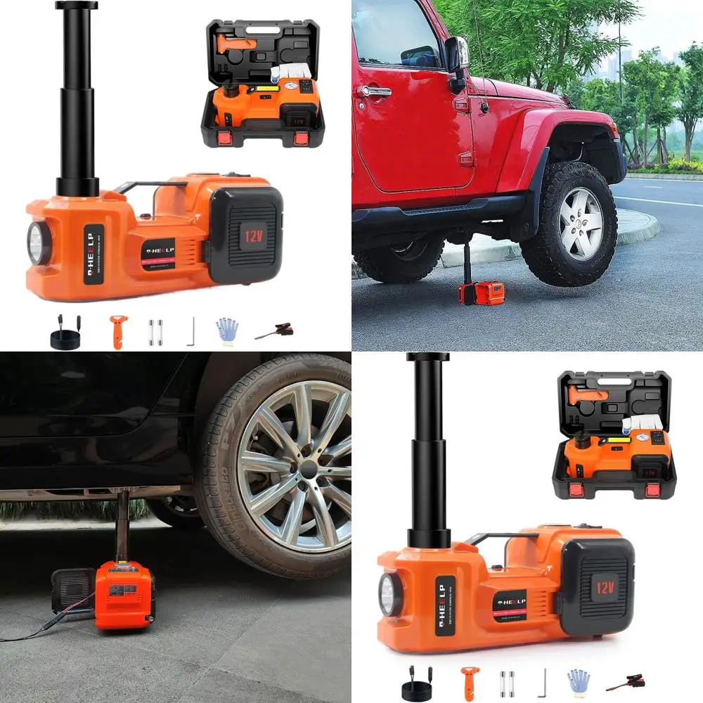 

12V 5-Ton Hydraulic Car Jack Kit for Changing Tires - Ideal for Sedan, SUV, MPV Vehicles