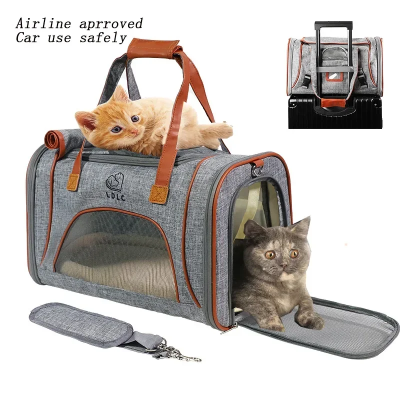 Pet Bag Going Out Carrying Packet Travel Portable Dog Packet Oxford Cloth Breathable Folding Portable Cat Carrying for Cats