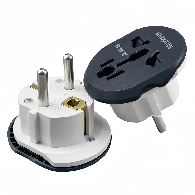 Universal Travel Charger Adapter Converter 16A Universal EU Travel Adapter Euro Converter FR UK US AU to EU AC Power Socket Plug
