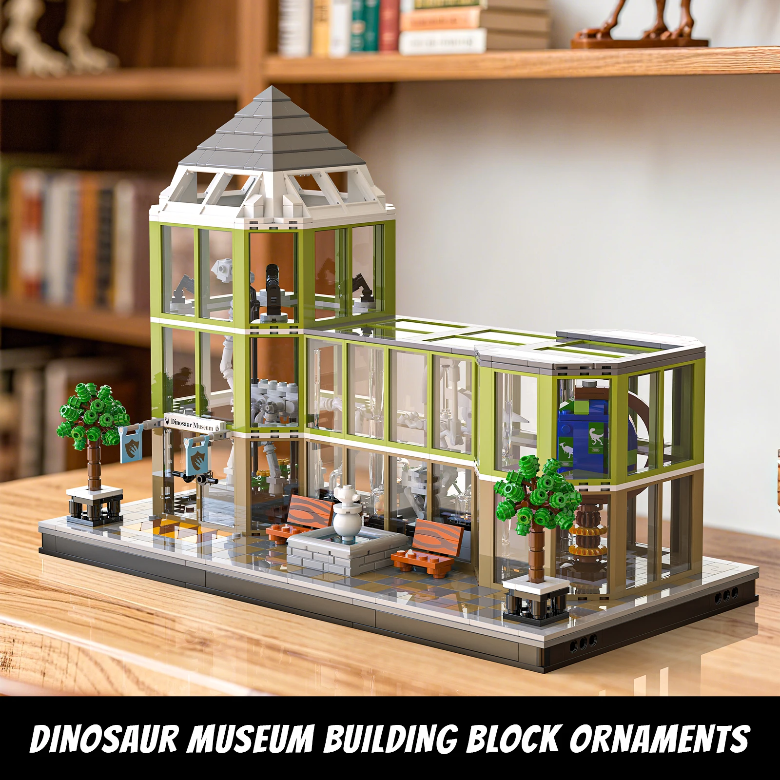 MOC 2800 + قطعة متحف الديناصورات اللبنات مجموعة العمارة سلسلة ألعاب تعليمية عرض مكتبي نموذج الأطفال الكبار هدية #4