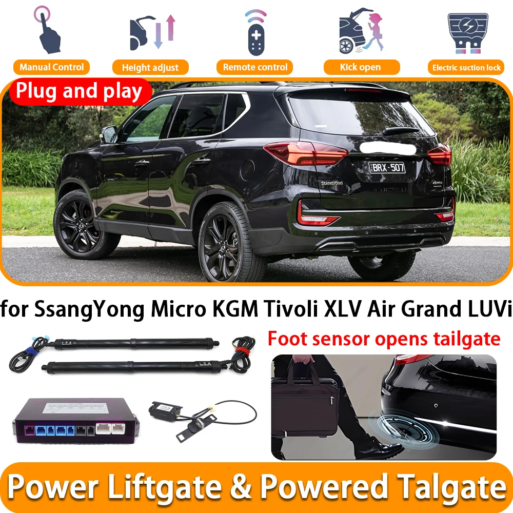 Para ssangyong micro kgm tivoli xlv ar grand luvi oem elétrico automático alimentado porta traseira sistema de elevação tronco kit elevador