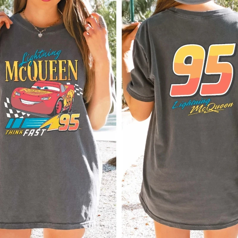 

Винтажная удобная цветная рубашка Lightning McQueen, мужская хлопковая повседневная летняя новая мужская и женская уличная одежда