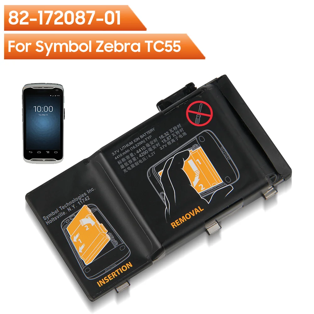 Original Replacement Battery 82-172087-01 82-164807-01 For Symbol Zebra TC55 MC36A0 Data Collector Genuine Rechargable Battery