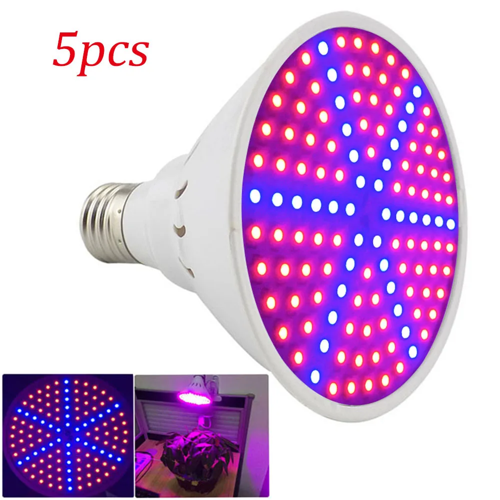 

5pcs 126 leds indoor plant grow light flower veg green house red blue for Hydroponic system growing lights bulb greenhouse K5