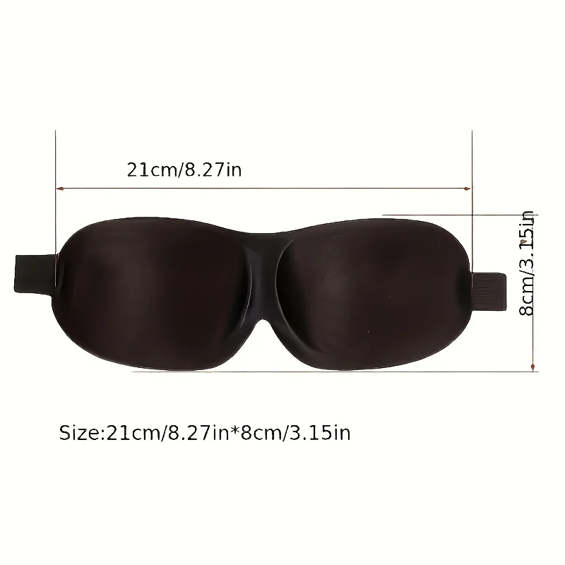 3D Sleep Mask, Super Comfortable Light Blocking, Adjustable Headband, Soft Breathable for Travel Home Office Men Women Eye Patch image 4
