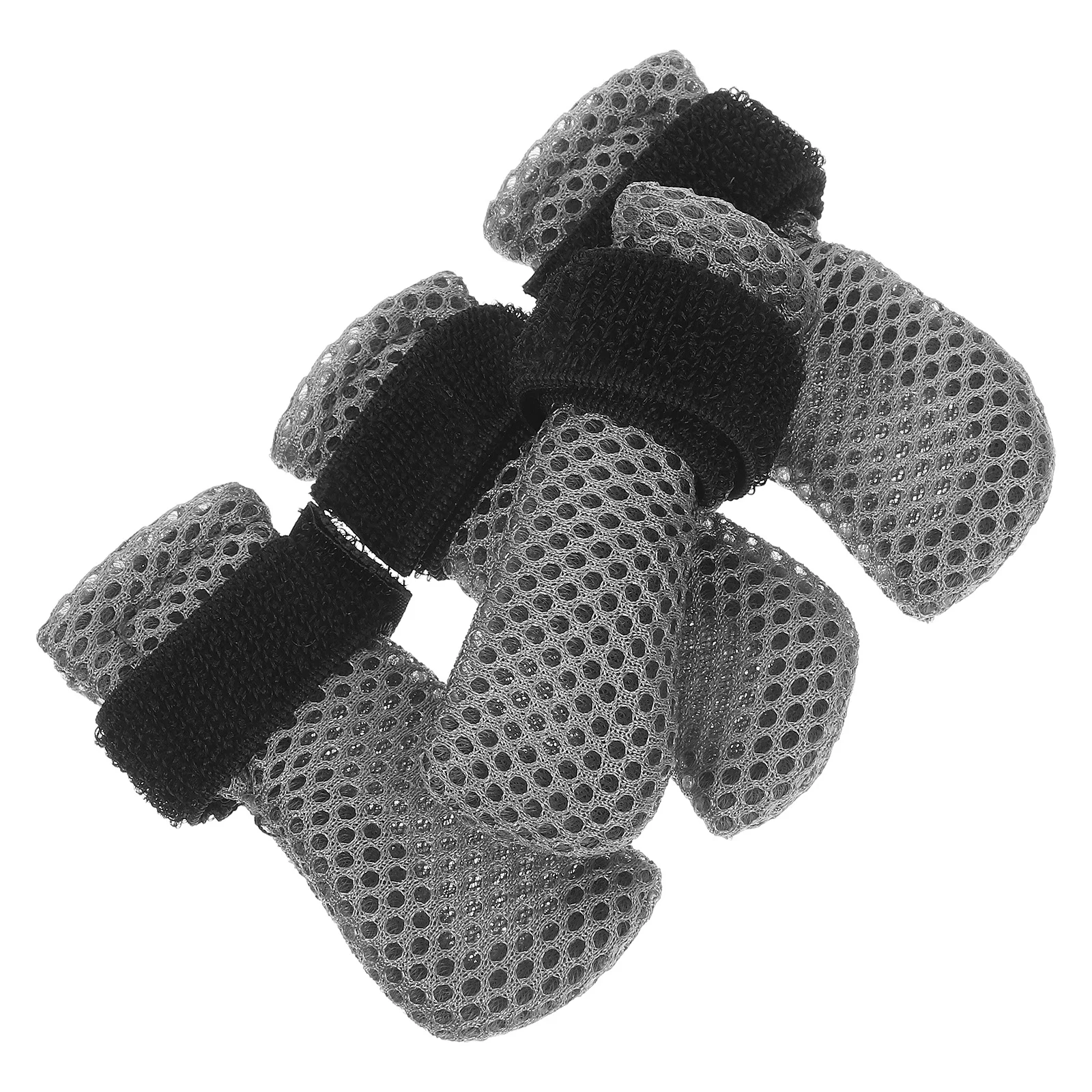 4 قطعة أحذية واقية مخلب القط رمادي الحيوانات الأليفة الجوارب للاستحمام مسمار التشذيب الأنشطة في الهواء الطلق أحذية الكلاب للكلاب الصغيرة القط