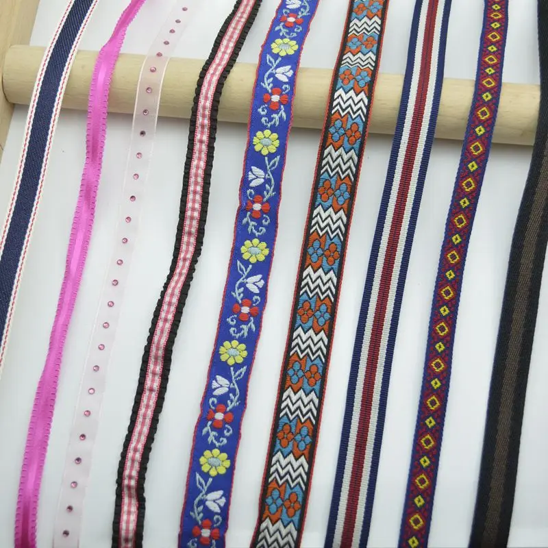 

New 5Meters/16.4Ft Per Pack Suitable for Centipede Edge DIY Crafts Sewing Classy High-Quality Ethnic Style Webbing Decoration