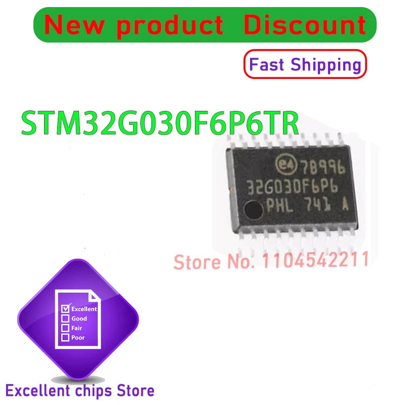 Original STM32G030F6P6 STM32G030F6P6TR TSSOP-20 New In Stock 10pcs/lot