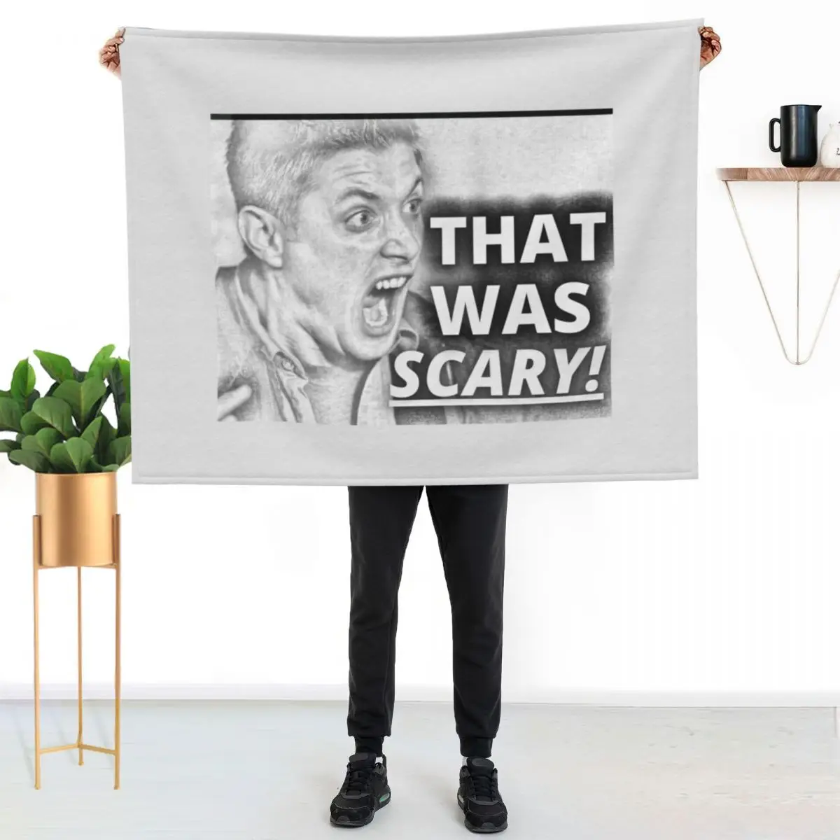 That Was Scary Dean - Sketch Throw Blanket Thermal Soft Sofa Quilt Bed linens Beach Giant Sofa Blankets