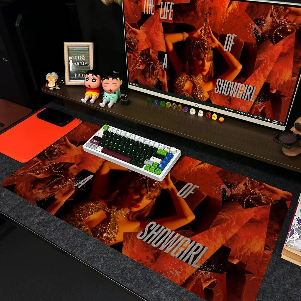The L-Life of a Showgirl Mouse Pad Xxl Computer Large Size Non-slip Gamer Keyboard 90x40cm Art Design HD Deskmat