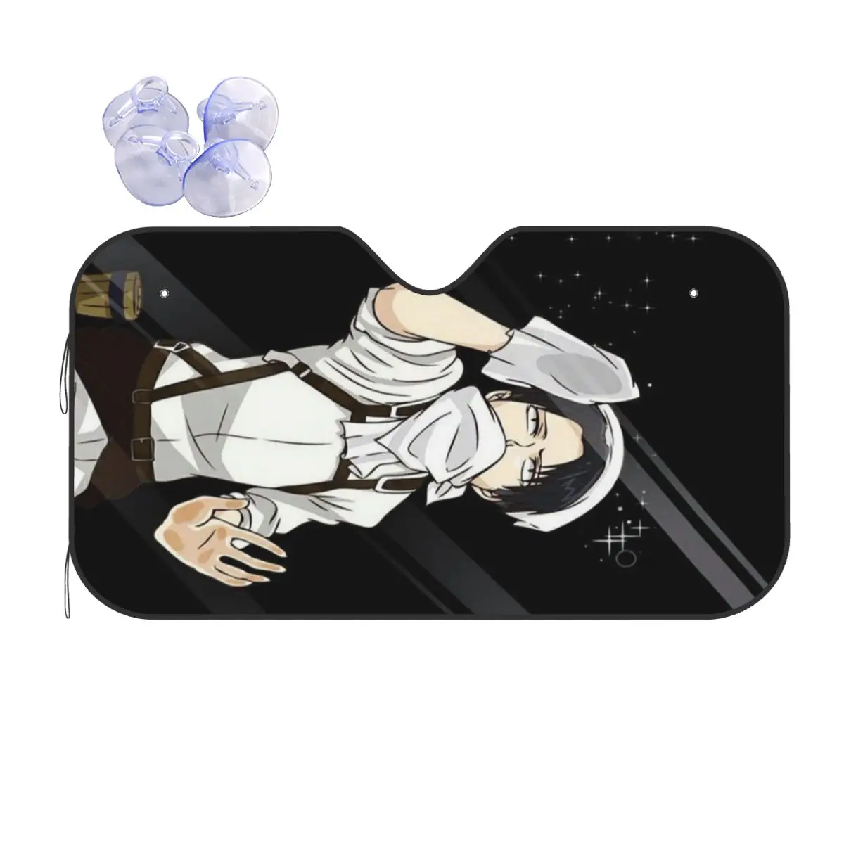 

Солнцезащитный козырек Levi Ackerman Attack On Titan, лобовое стекло автомобиля, переднее лобовое стекло, солнцезащитный козырек, аксессуары, чехлы