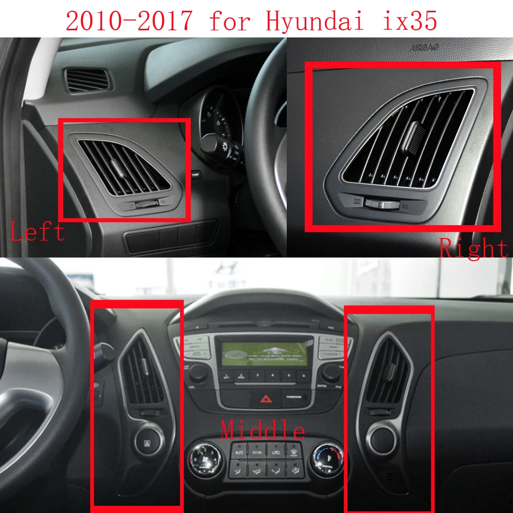 

1pcs For hyundai iX35 tucson L-R middle of the instrument panel, the table nozzle duct assy ctr air vent 974102S900 974202S900