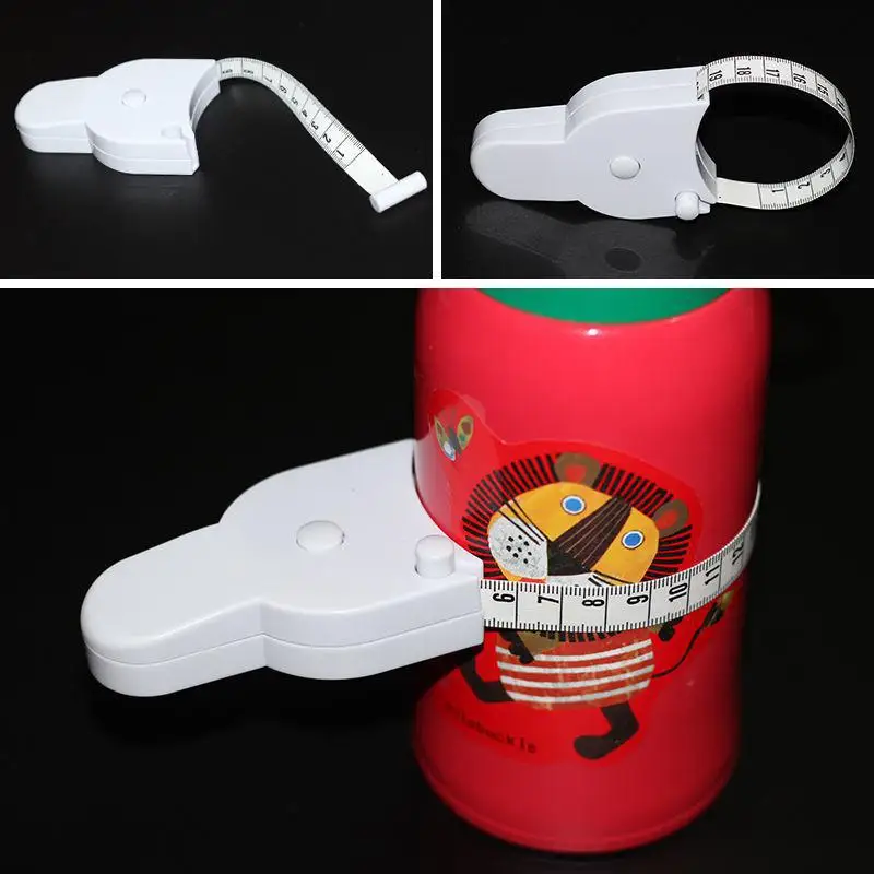 Mini 150cm Y-shaped Circumference Measuring Waist Chest Hip Body Size Automatic Measurement Ruler Plastic Tape Measure