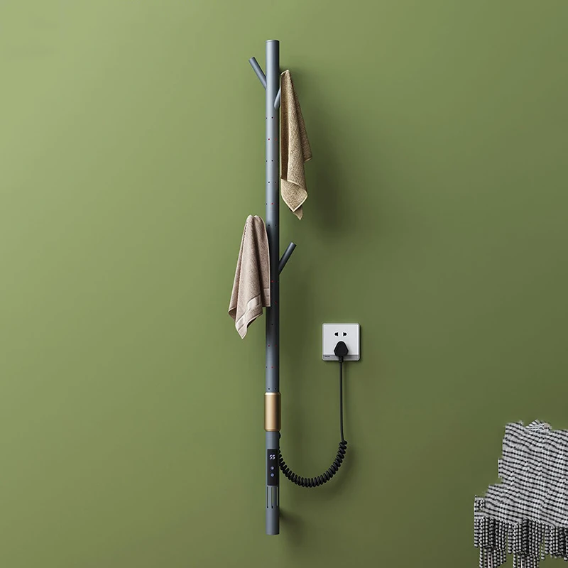 Electric Heated Towel Rail Smart Bathroom Thermal Towels Rack Portable Hotel Bath Towels Dryer Vertical Stainless Steel Radiator
