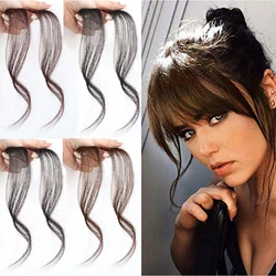 False Bangs Clip in Fake Hair Extensions Clip on Good   Quality Synthetic Wigs Artificial Natural Hairpieces for Women Fringe