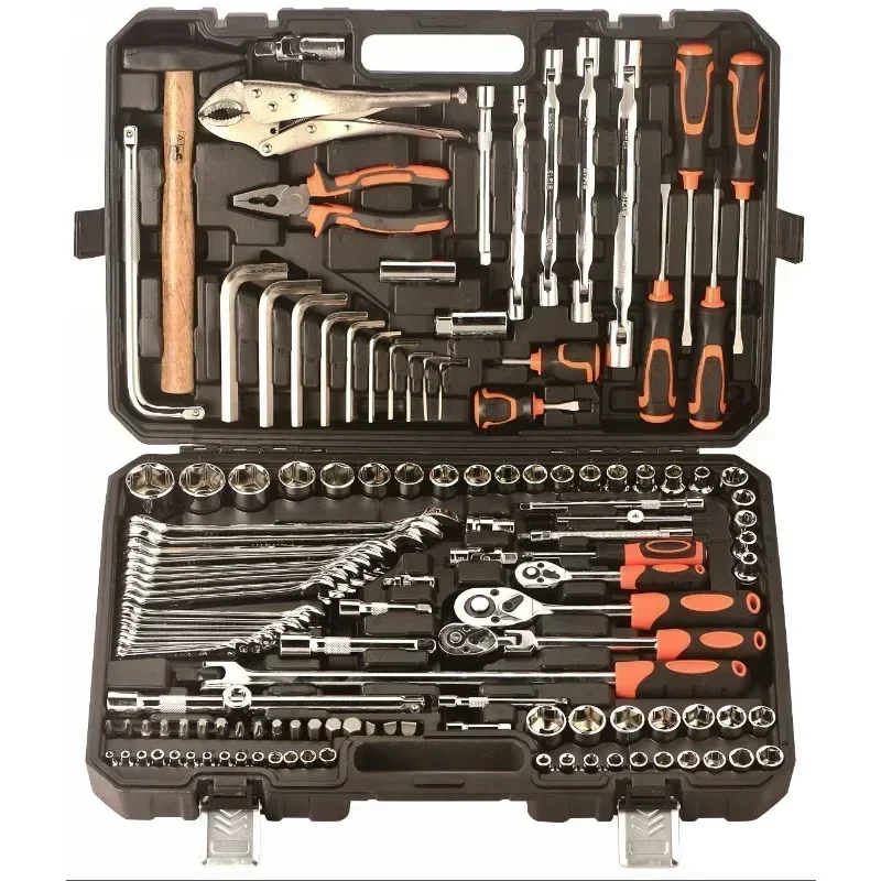 132/146/150Pcs Tool Set Hand Tools for Car Repair Ratchet Spanner Wrench Socket Set Car Tire Repair Mechanical Kits Completo