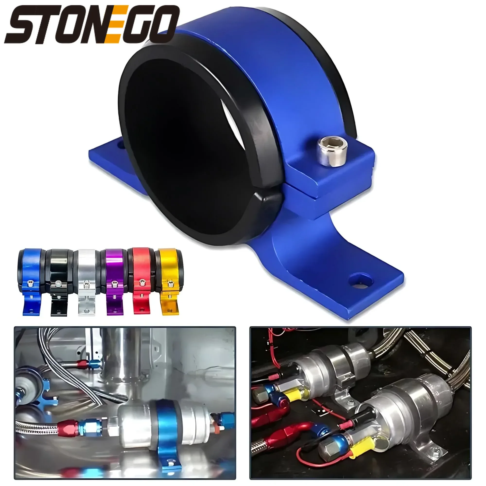 

Алюминиевый универсальный кронштейн топливного насоса 50 мм, легкий прочный монтажный комплект, автомобильная подвесная система рулевого управления