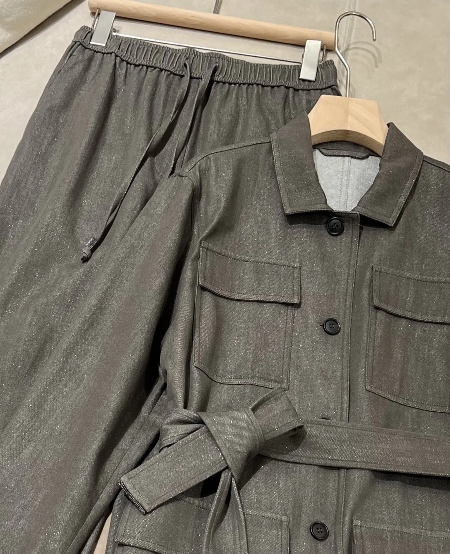 Dames Herfst Tweedelig Set: Ge - Women'S Fashion Utility Jacket recensie en prijs