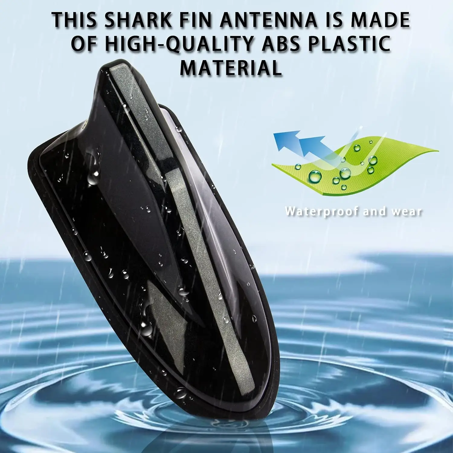 

Car exterior accessories Waterproof shark fin PCB Dual panel radio signal enhancement antenna available in a variety of colors