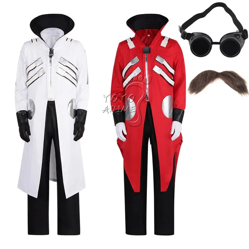 Aaa12 3 أنيمي القنفذ 2 الدكتور Eggman تأثيري سترة السراويل زي الرجال Ivo Robotnik خندق موحدة قفازات ملابس للحفلات