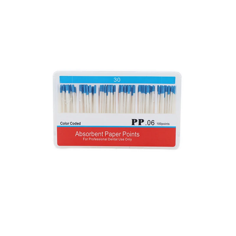 TJDent PP Dental Absorbent Paper Points 06 Taper 15#-40# Endodontics Treatment Cone Cleaning Root Canal Materials