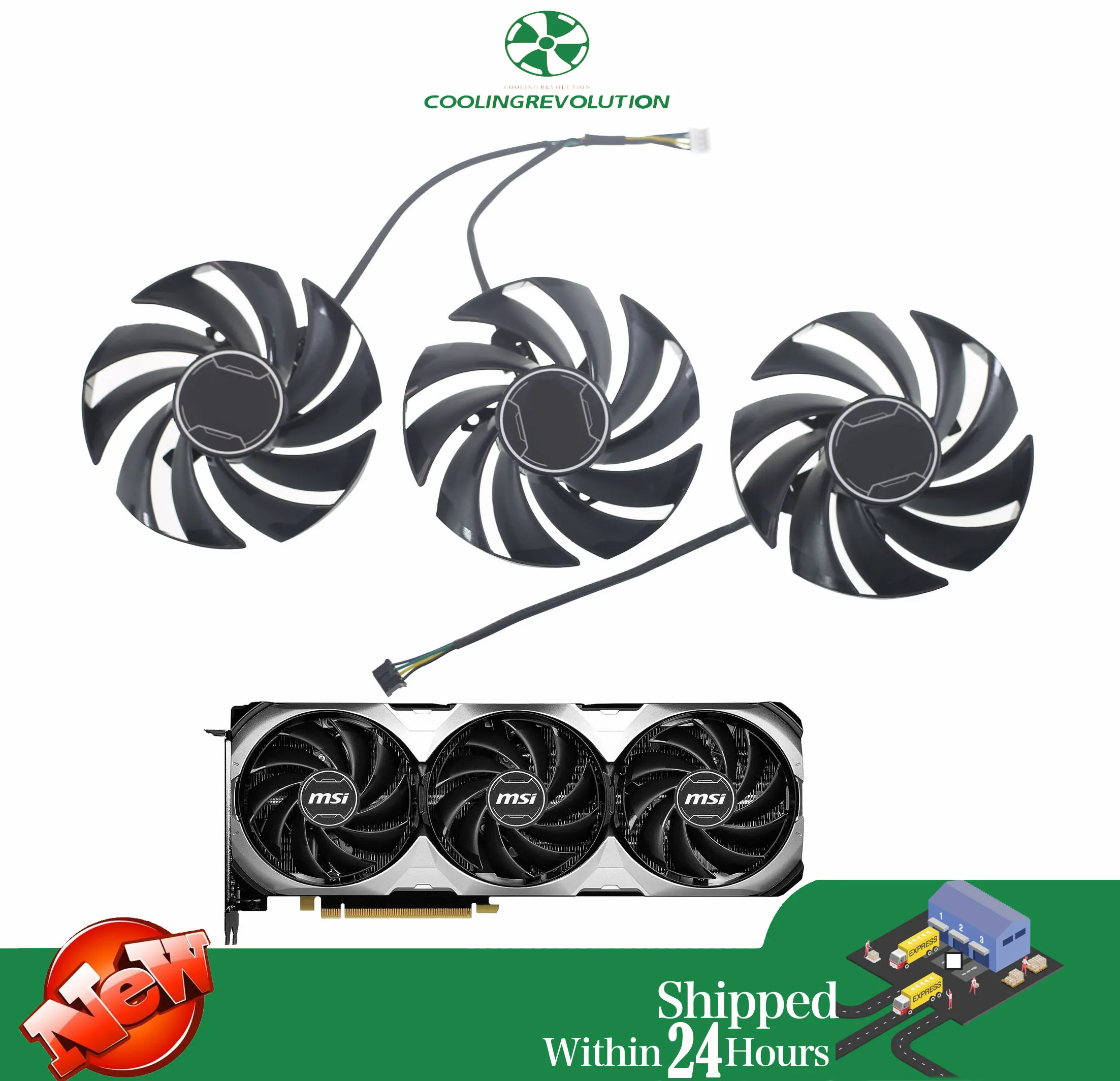 87MM PLD09210B12HH DC12V 0.40A 4-Pin Graphics card fan for MSI GeForce RTX 4070 Ti 4070 4060 Ti 4060 VENTUS 3X Fan