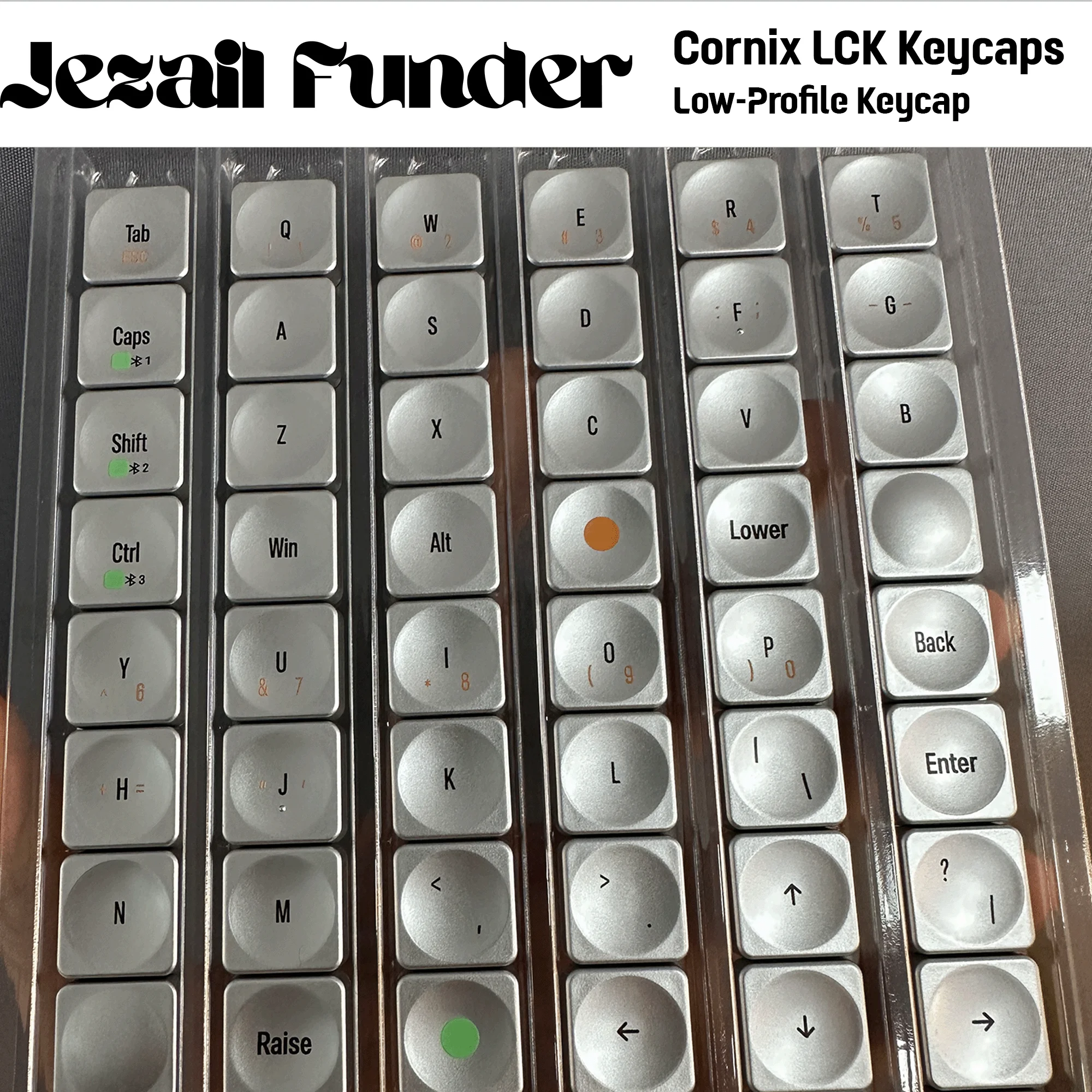 Jezail Funder  LCK Low Shaft Keycaps Cornix Dedicated Free Matching Suitable for Cross Core Low Shaft