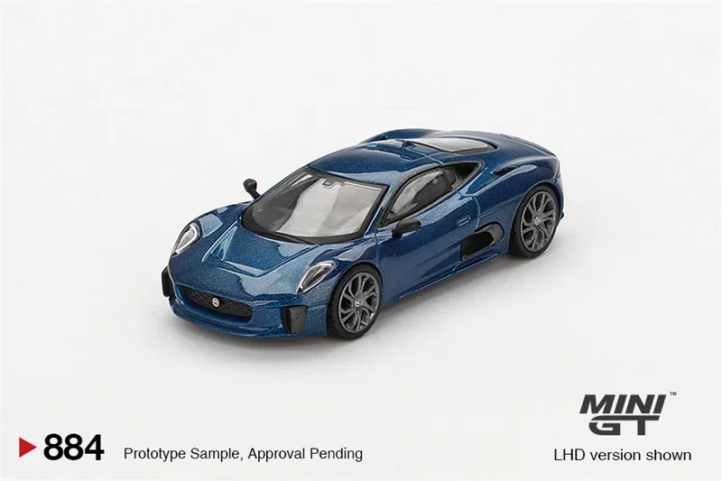 

MINI GT 1:64 SportCar Jaguar C-X75 Синяя модель автомобиля