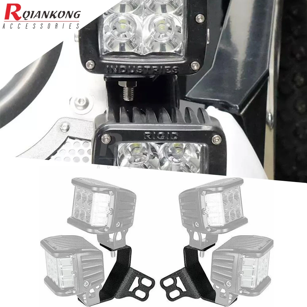 UTV Side Cage A-Pillar DUAL Fog Light Pod Mount Bracket For Polaris RZR800 RZR900 RZR1000 2008 2009 2010 2011 2012 2013-2023