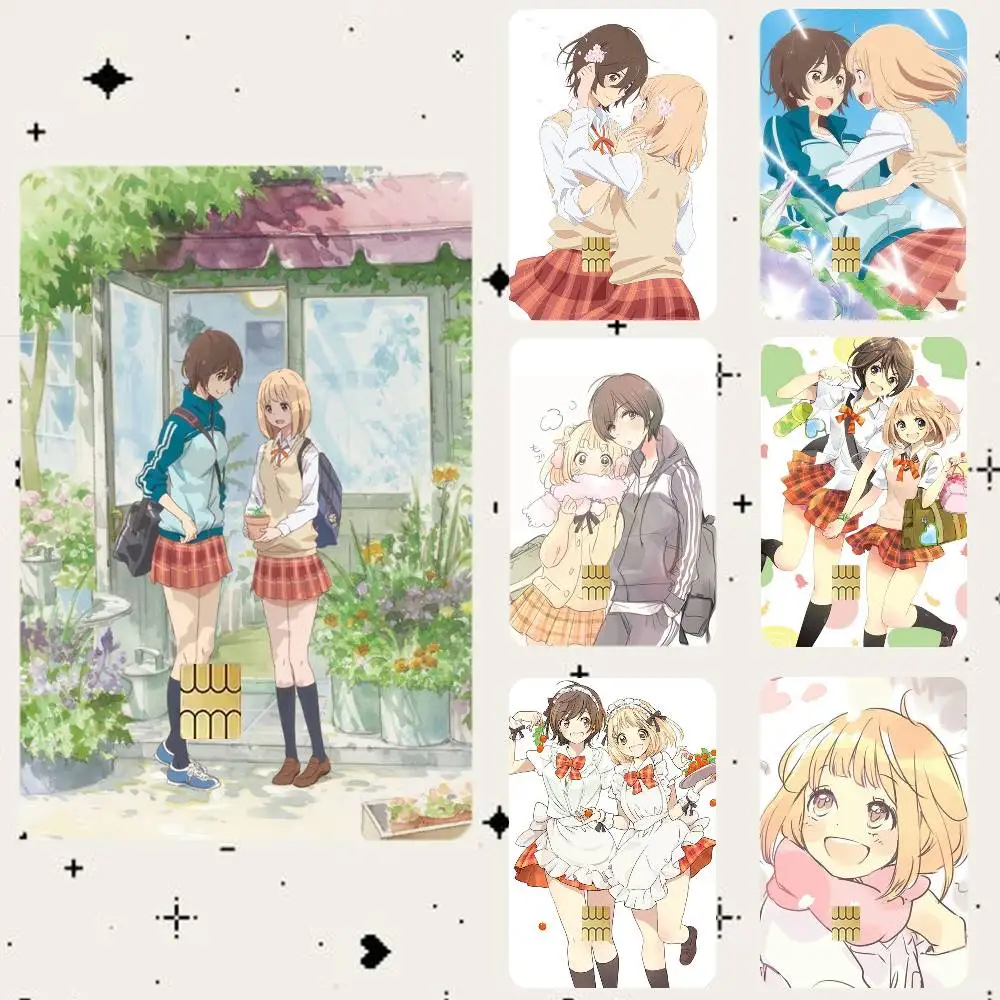 

Kase-san And Morning Glories Anime HD Waterproof Card Skins Protective Stickers for Credit Bank Game Cards