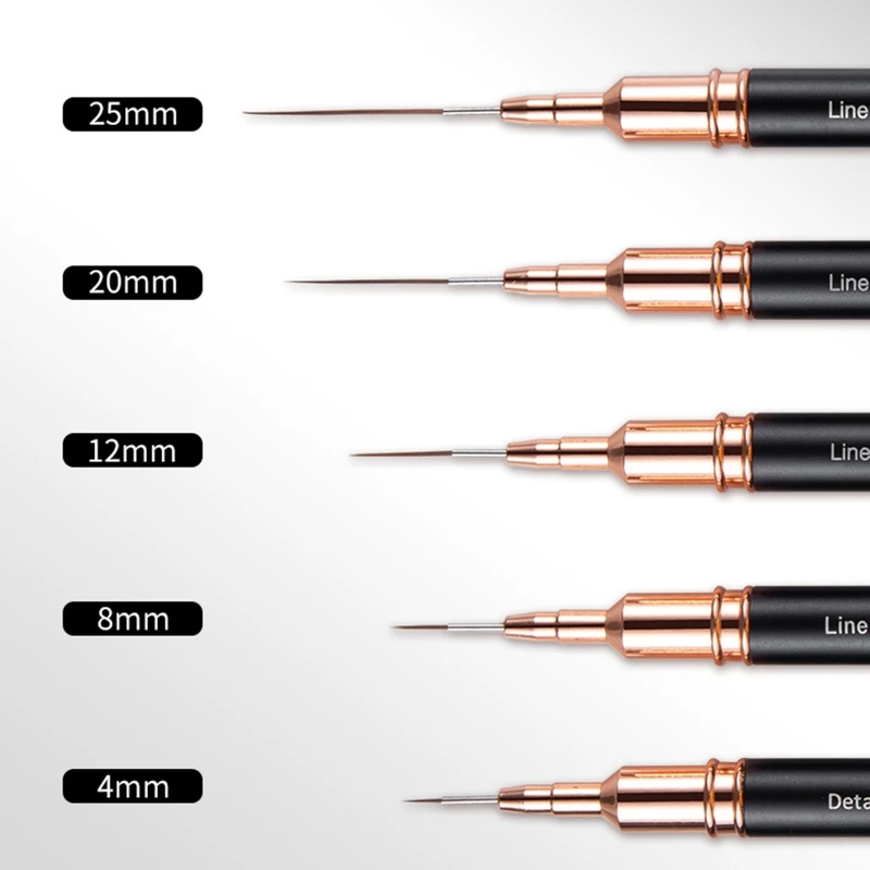 Escova unhas para desenho fino, canetas para desenho fino