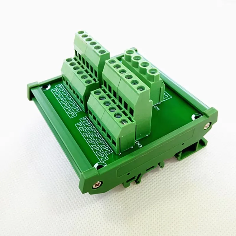 2 in 12 out wiring terminal module DIN rail installation distribution module board