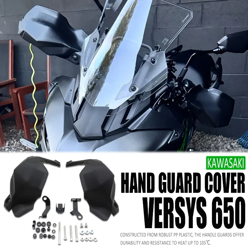 

For KAWASAKI Versys 650 2025 2024 2023 2022 Motorcycle Accessories Hand Guards Handle Protector Handguard Handlebar Protection