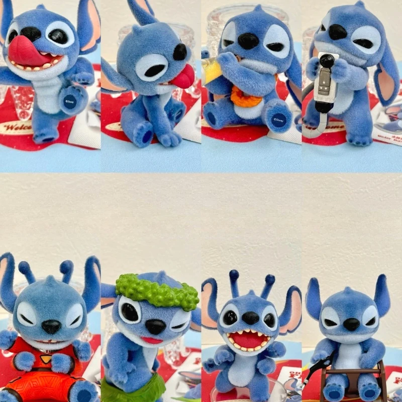 Caja Sorpresa de la Serie Stitch Ohana Means Family, Figura de Acción Kawaii, Caja Misteriosa de Stitch, Decoración de Escritorio, Juguetes, Figura de Anime, Regalo Sorpresa