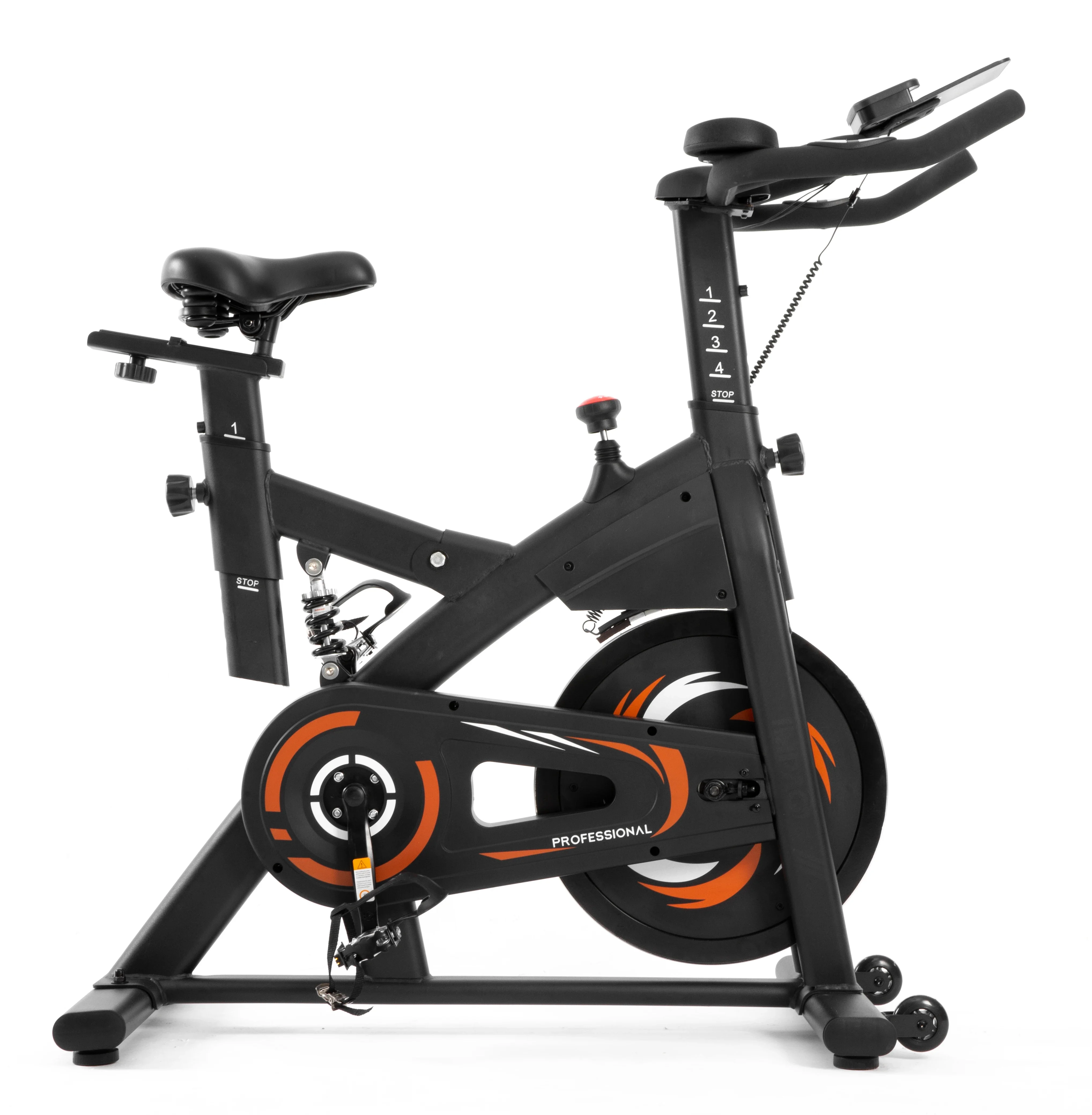 #   Bicicleta giratoria unisex del material del acero del volante 13KG de la aptitud casera personalizable del maestro de lujo #
