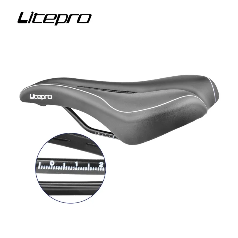 Litepro Folding Bike Saddle Cushion All-inclusive Leather Seat Cushion Mountain Road Bike Comfortable Non-slip Seat Cushion