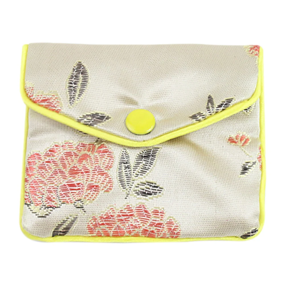 Jewelry Storage Bags Silk Chinese Tradition Pouch Purse Gifts Jewels Organizer (Random Color)