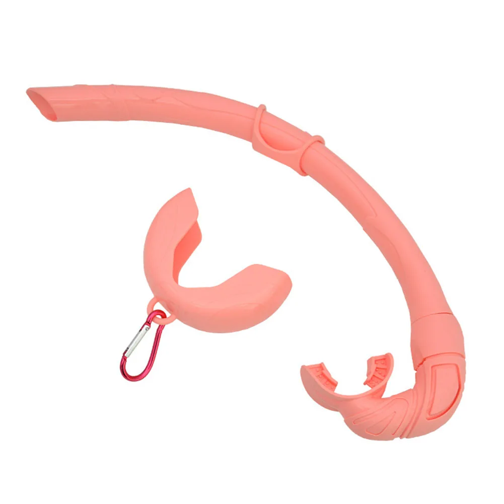 Roll Up Snorkel 37cm Lightweight Portable Made of Soft Silicone with Buckle Tube for Snorkeling Use  Roll Up Snorkel