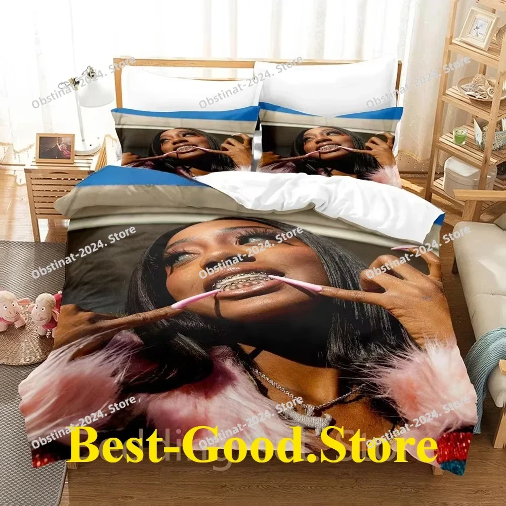 2025 Flo Milli Never Lose Me Bedding Set Print Bed Set With Pillowcase Bed Duvet Cover Soft Single Double Queen Super King Size