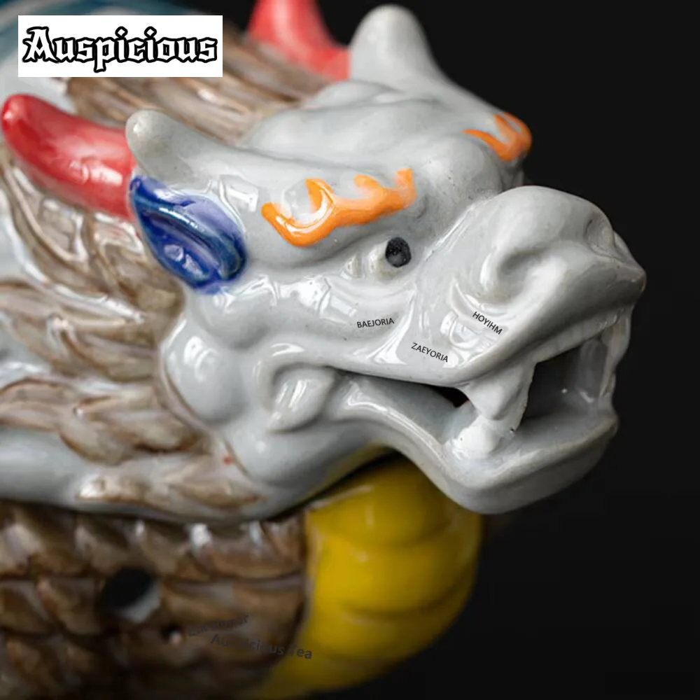 Antique Colored Mud Mud Incense Stove Creative Dragon Turtle Divine Beast Incense Burner Aromatherapy Furnace Home Decoration