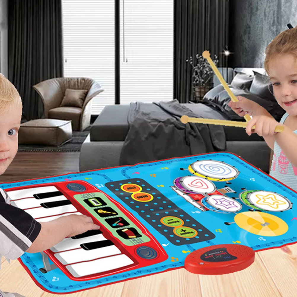 

Music Mat Game Blanket Keyboard Musical Carpet Floor Piano Crawling Pedal Educational Toy Portable Play Mat Preschool
